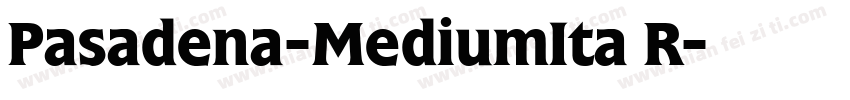 Pasadena-MediumIta R字体转换